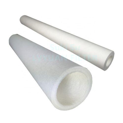 Large diameter melt-blown polypropylene filter cartridge