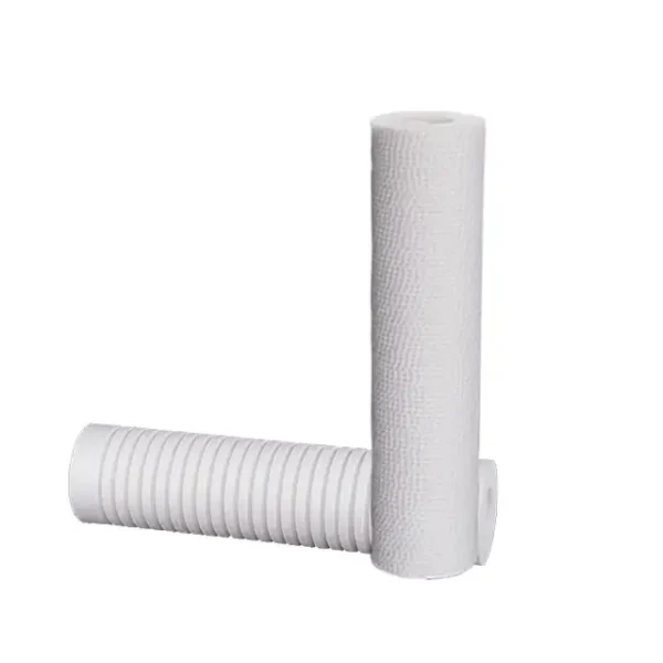 Different diameter spun water filter spare parts polypropylene PP water filter element for 25 micron water treatment filter