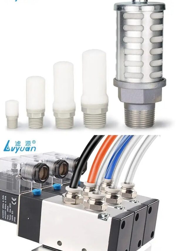 Pneumatic Plastic Muffler Silencer with Sound Absorbing