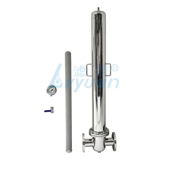 Single Cartridge T-Type Stainless Steel Gas Filter Housing (3)